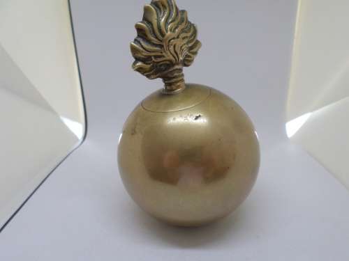 Antique brass military officers mess cigar table lighter