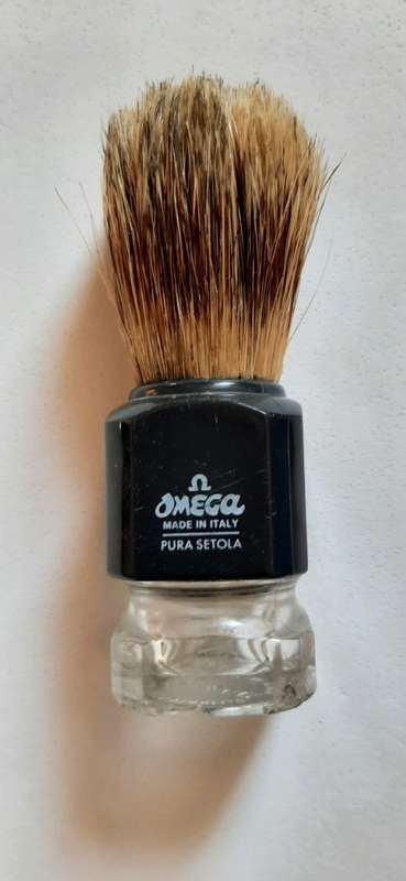 Vintage Omega shaving Brush bristle made in Italy