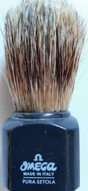 Vintage Omega shaving Brush bristle made in Italy