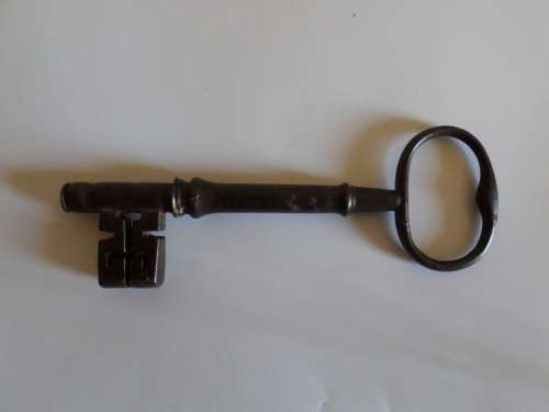 Antique large front door key