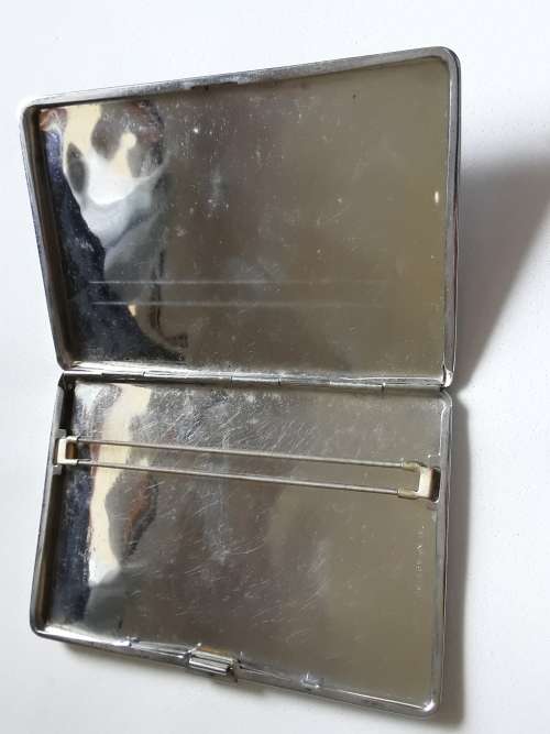 Vintage cigarette case sylva chrome
