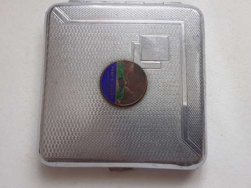Vintage Chromium Cigarette case made in England