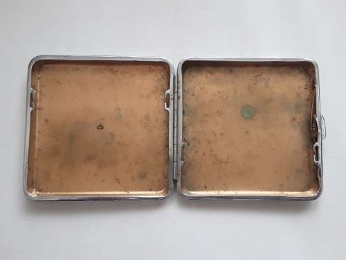 Vintage Chromium Cigarette case made in England