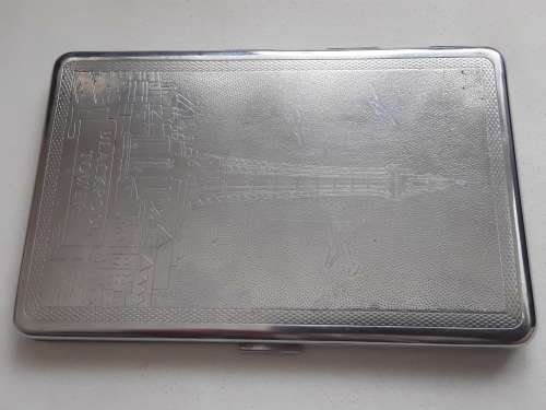 Vintage Cigarette Case with Blackpool Tower circa 1950`s