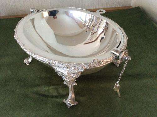 Tureen Silver Plate with Revolving Lid