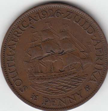 SA Union Bronze 1926 Penny