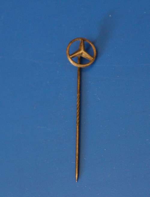Vintage Silver Pin Mercedes Benz Daimler star classic version