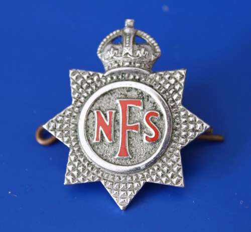 National Fire Service Badge, enamelled lettering