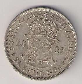 SA Union Silver 1937 Half Crown