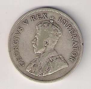 SA Union Silver 1930 Half Crown