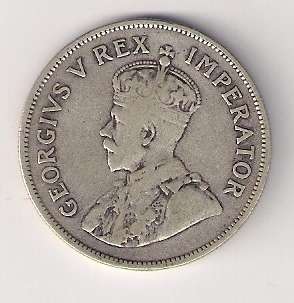 SA Union Silver 1935 Half Crown