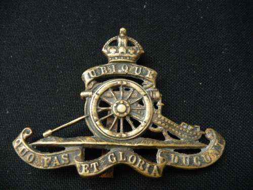 Royal Artillery Cap Badge 1902-1953 British