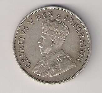 SA Union Silver 1934 Half Crown