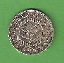 SA Union Silver 1926 Six Pence