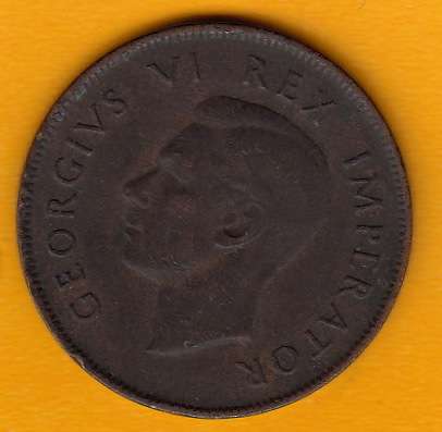 SA Union Bronze 1939 One Penny