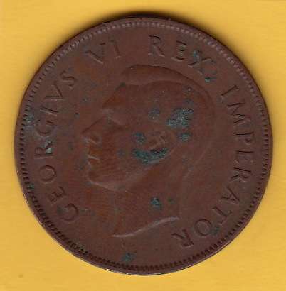 SA Union Bronze 1938 One Penny