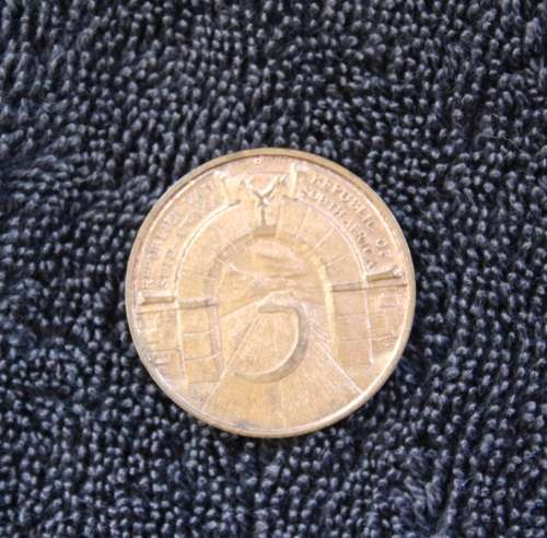 5 year Republic of South Africa commemoration Medallion - Johannesburg