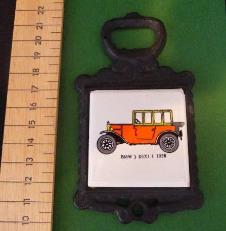 SALE R25 -BMW Dixi Bottle Opener - Cast Iron - Note slightly Damaged in upper right corner