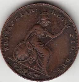 1858 Half Penny Young Head Queen Victoria Coin. Very Good Condition.