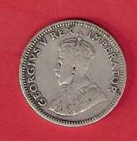 SA Union 1933 Silver Six Pence