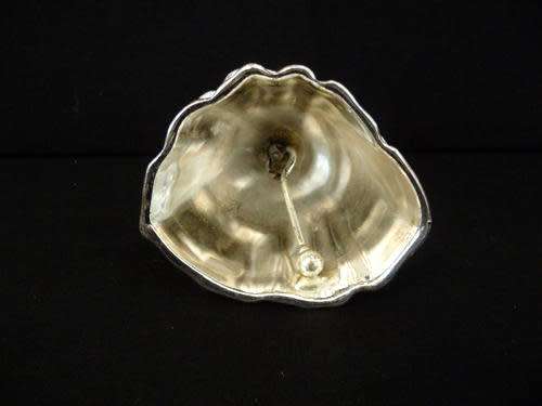 Ornate Young Victorian Girl Silver Toned Bell, Made in England.