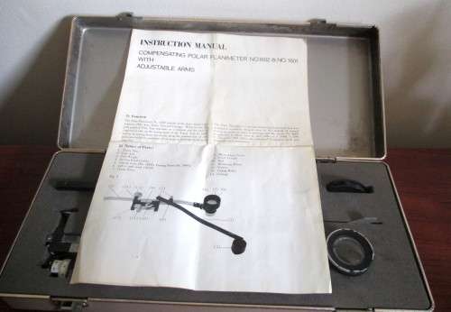 Takeda Compensating Polar Planimeter No.1602 and 1601 with Adjustable Arms Made In Japan, Very Good