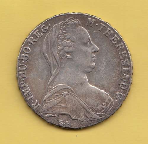 M THERESIA ARCHID AVST DUX BURG CO TYR 1780 SILVER Coin Austria Weight 28 g