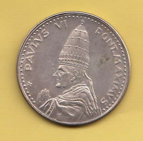 Pavlvs VI Pont Maximvs Anno Santo Roma Pieta Pope Paul VI Vatican-1975 Medallion
