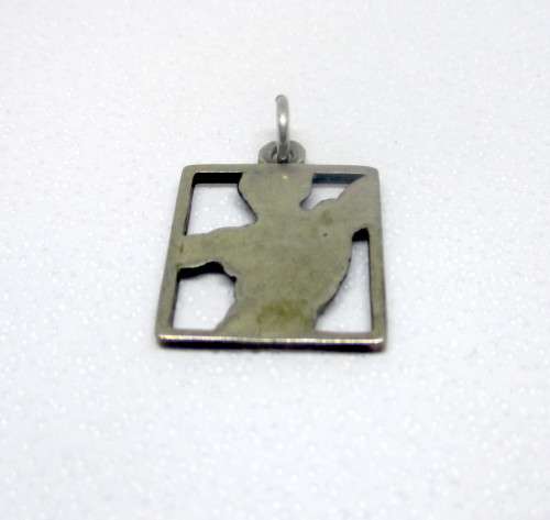 Silver Pendant with Young Man Torso. 2cmx2cm