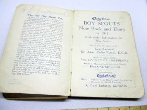 1917 The Boy Scouts Diary by Charles Lett's & Co. British Scouts