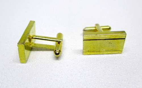 Vintage Gold colored Cufflinks Used Condition