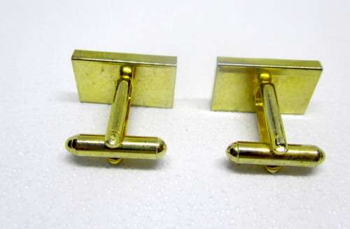 Vintage Gold colored Cufflinks Used Condition