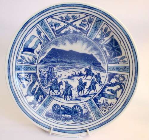 Commemoration of Centennial Year of The Battle of Amajuba 1881-1981. Hanging Plate. Nr. 1357.  25cm.