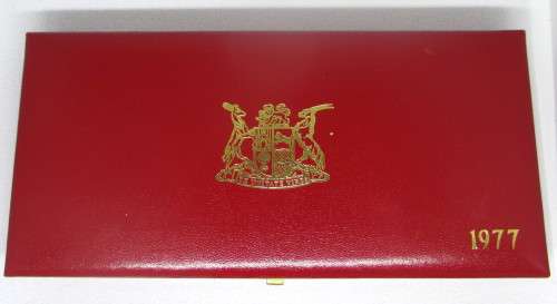 1977 South African Short Proof Set in Long Proof Box