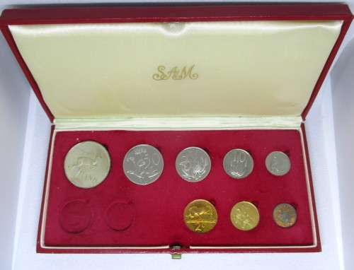 1980 South African Short Proof Set in Long Proof Box