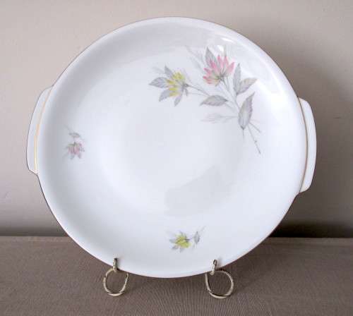 Rare Vintage PMR Bavaria Jaeger and Co Cake Plate. Spotless. No chips, no Cracks.