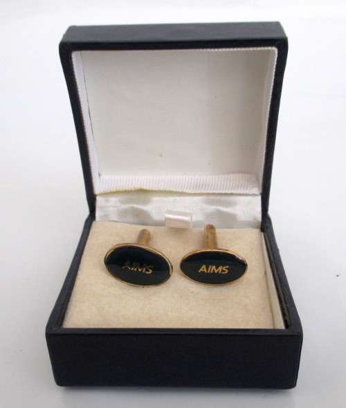 Vintage AIMS Cufflinks, still in original Box.