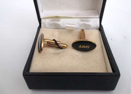 Vintage AIMS Cufflinks, still in original Box.