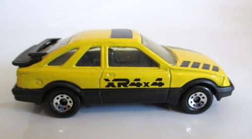 MATCHBOX Ford Sierra XR4i. Yellow. Scale 1/58. 1983