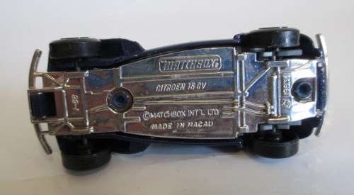 MATCHBOX Citroen 15 CV. Dark Blue. Scale 1/66. 1983