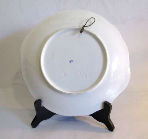 Vintage Delft Blue and White Cake/Wall Hanging Plate with GJH Poggenbeek well known painting.