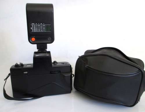 VINTAGE CAMERA AND AGFATRONIC 201B LENS.
