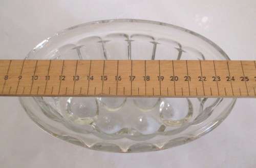 Vintage Glass Jelly Mould.  16cm. No Chips, no Cracks.