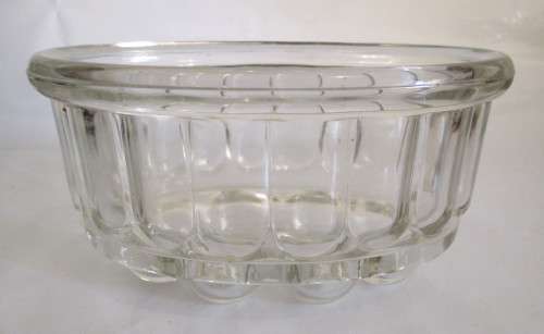 Vintage Glass Jelly Mould.  16cm. No Chips, no Cracks.