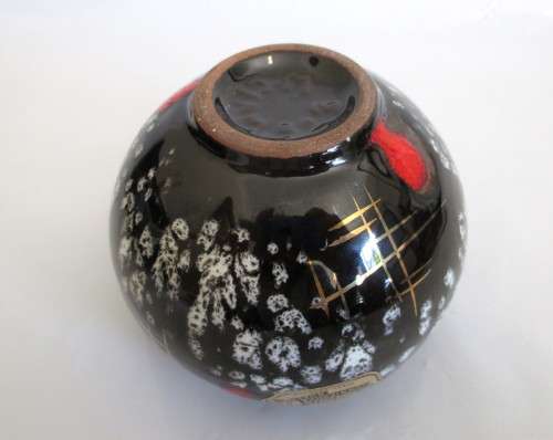Carstens Tonnieshof: Vintage West German Ceramic Vase with Atomic Form and 'Hawai' Glaze.