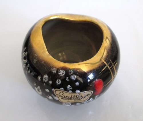 Carstens Tonnieshof: Vintage West German Ceramic Vase with Atomic Form and 'Hawai' Glaze.
