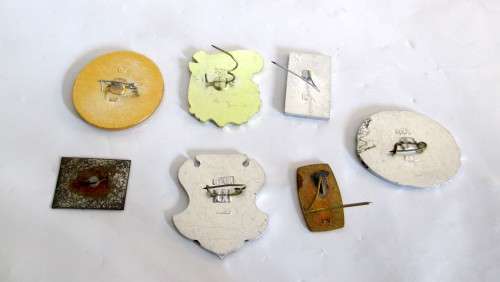 Lot of 7 Different Russian Badges.