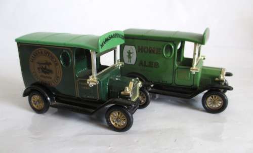 Two Lledo Die Cast Promotional Days Gone Models - Home Ales and Marks and Spencer Delivery Van.