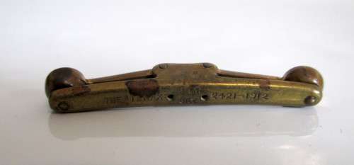 Very Classy VintageAntique GentsMens Collar StudsTie Bar with signature stones Patent 2421-1912