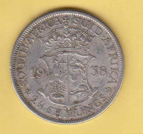 1938 SA Union Silver Half Crown